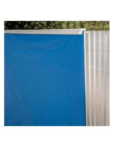 Piscina elevada redonda chapa blanca Ø550x132cms. Gre KITPR558  - 4 