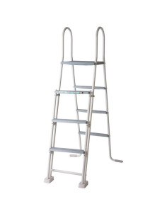 Piscina elevada ovalada chapa blanca 610X375X120cms. Gre KITPROV613 - 1 2