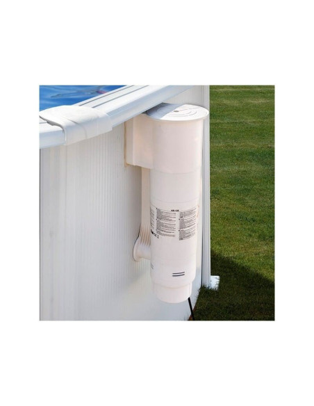 Piscina elevada ovalada chapa blanca 610X375X120cms. Gre KITPROV613  - 3 