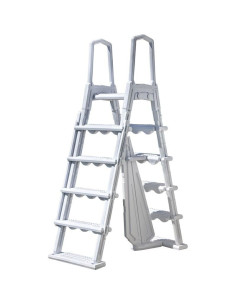 Escalera plástico 2x4 peldaños para piscina elevada. Gre L4PL - 1 