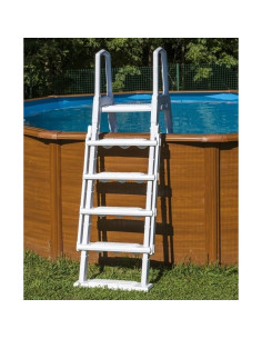 Escalera plástico 2x4 peldaños para piscina elevada. Gre L4PL - 1 2