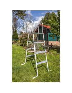Escalera acero 2x3 peldaños para piscinas elevadas. Gre ET1213  - 1  2