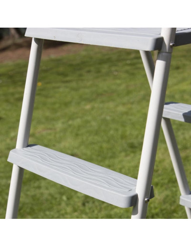 Escalera acero 2x3 peldaños para piscinas elevadas. Gre ET1213  - 4 
