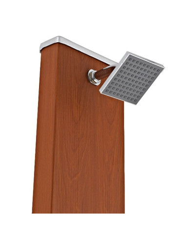 Ducha solar aluminio imitación madera 32 litros. Gre DSALR32W  - 2 