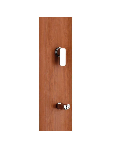 Ducha solar aluminio imitación madera 32 litros. Gre DSALR32W  - 3 