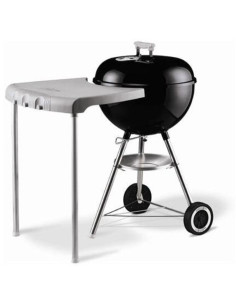 Mesa auxiliar de plástico gris para barbacoas cilíndricas. Weber 7412  - 1 