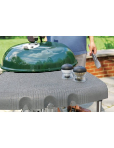 Mesa auxiliar de plástico gris para barbacoas cilíndricas. Weber 7412  - 1  2