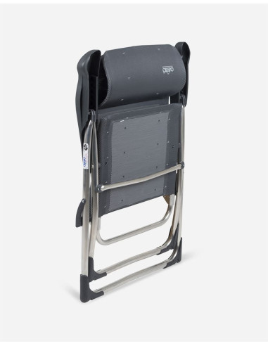 Sillón aluminio extra plano respaldo 7 posiciones con cabezal compact. Crespo Al-215C  - 6 