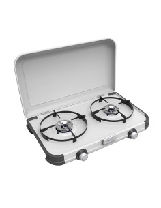 Moderna cocina de gas portátil con dos quemadores. Campingaz 35521 - 1 