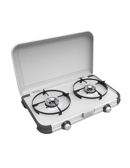 Moderna cocina de gas portátil con dos quemadores. Campingaz 35521  - 1 