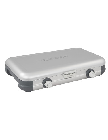 Moderna cocina de gas portátil con dos quemadores. Campingaz 35521  - 2 