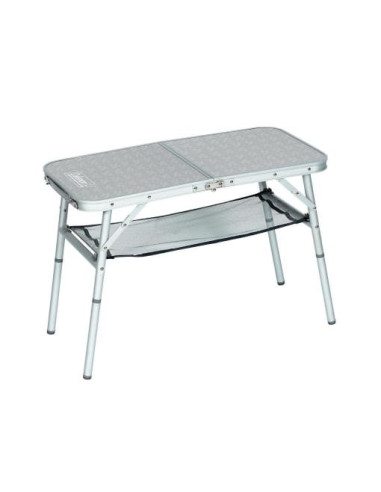 Mesa camping multialtura 80x40cm plegable con bandeja. Coleman 204395  - 1 