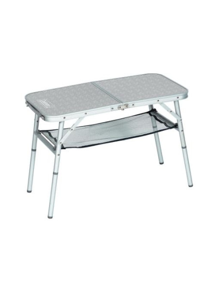 Mesa camping multialtura 80x40cm plegable con bandeja. Coleman 204395  - 1 