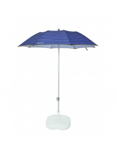 Parasol aluminio portátil redondo azul UPF50+, ø170cm. Ezpeleta FOLD 170  - 1